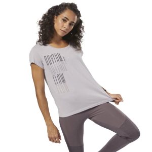 Reebok GS Rhythm+Flow Easy T Shirt Damen - Lavendel - DE 108-DFA